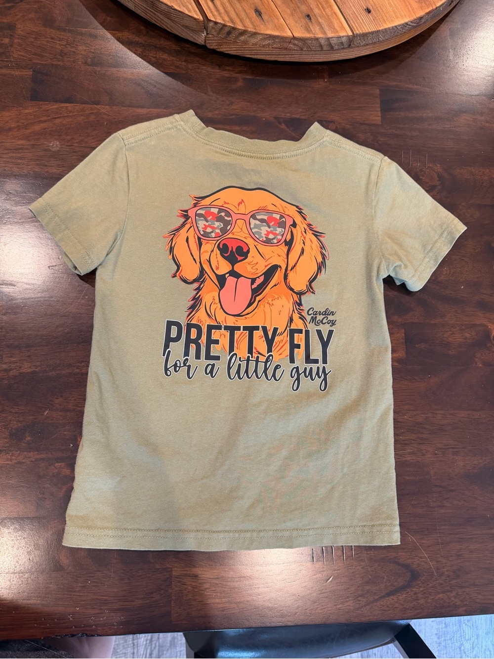 Pretty Fly For A Little Guy Dog Graphic Tee by Cardin McCoy